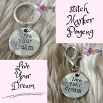 St marker silver tone: Live Your Dream